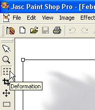 The Deformation tool in Jasc Paint Shop Pro Version 7