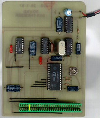 Sound synthesiser (Component side)
